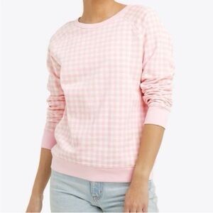 Draper James Pink Gingham Women's sweatshirt